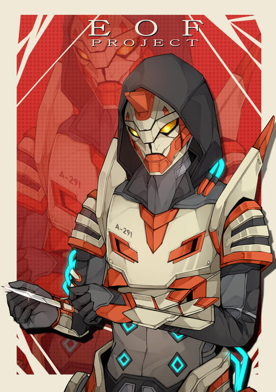 Destiny character, fanart commission for [avenger291] waist up shoot & simple background